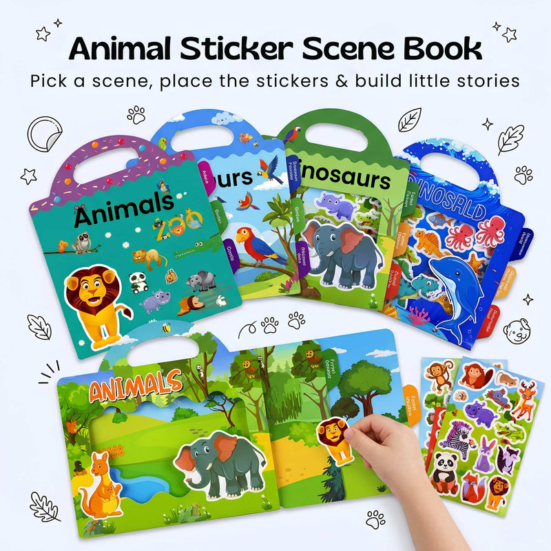 TibaToes™ CarryScene Reusable Sticker Book