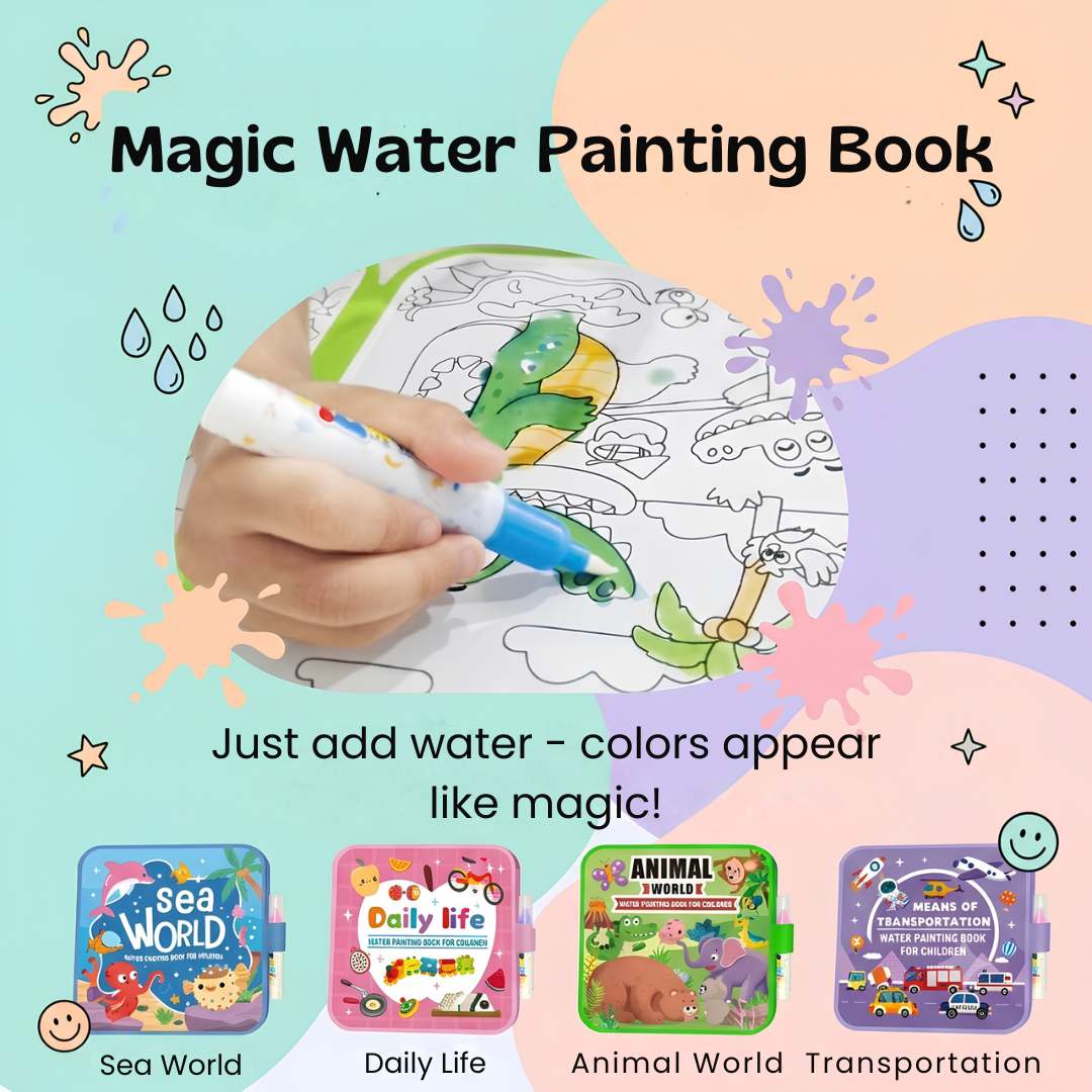 TibaToes™ MagicSplash Water Drawing Book