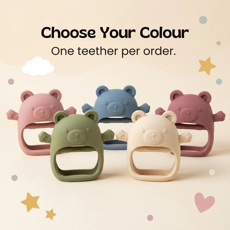 TibaToes™ BearBite Silicone Baby Teether