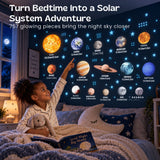 TibaToes™ Glow-in-the-Dark Space Sticker Set