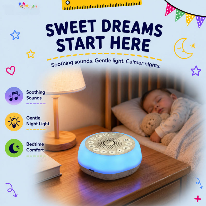 TibaToes™ SleepyGlow Sound & Night Light Machine