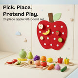 TibaToes™ ApplePatch Felt Food Sorting Board