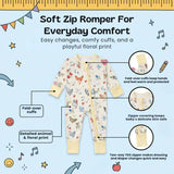 TibaToes™ Soft Zip Baby Romper