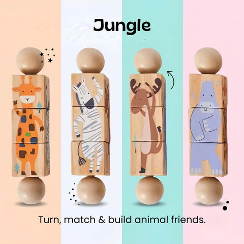 TibaToes™ Spin & Match Animal Friends
