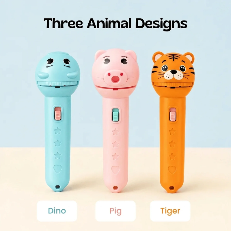 TibaToes Animal Story Projection Flashlight