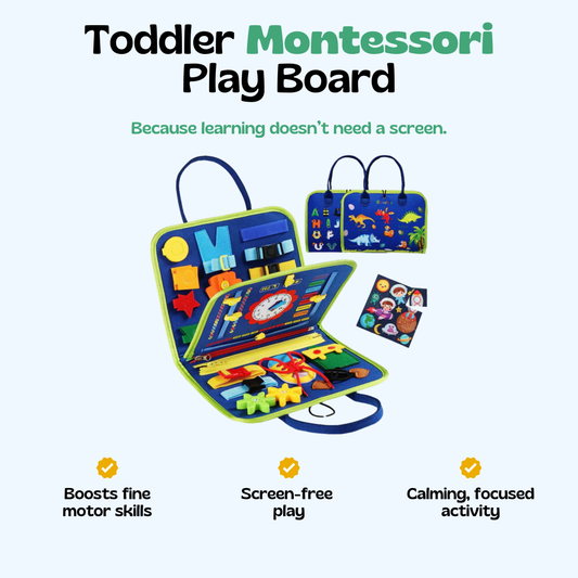 TibaToes Toddler Montessori Play Board