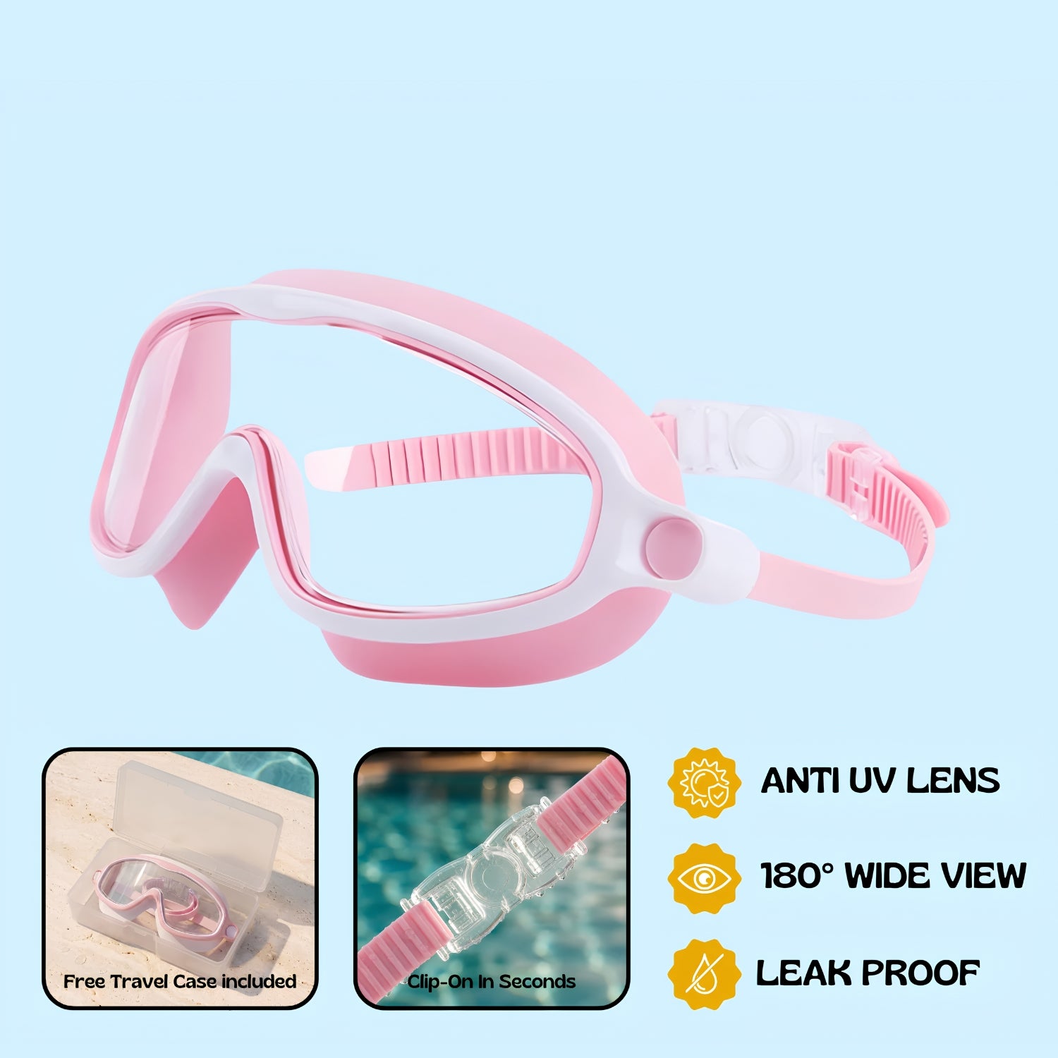 TibaToes™ Clip-On Swim Goggles