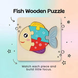 TibaToes™ Shape & Learn Wooden Puzzle