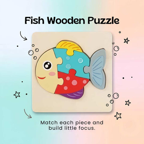 TibaToes™ Shape & Learn Wooden Puzzle
