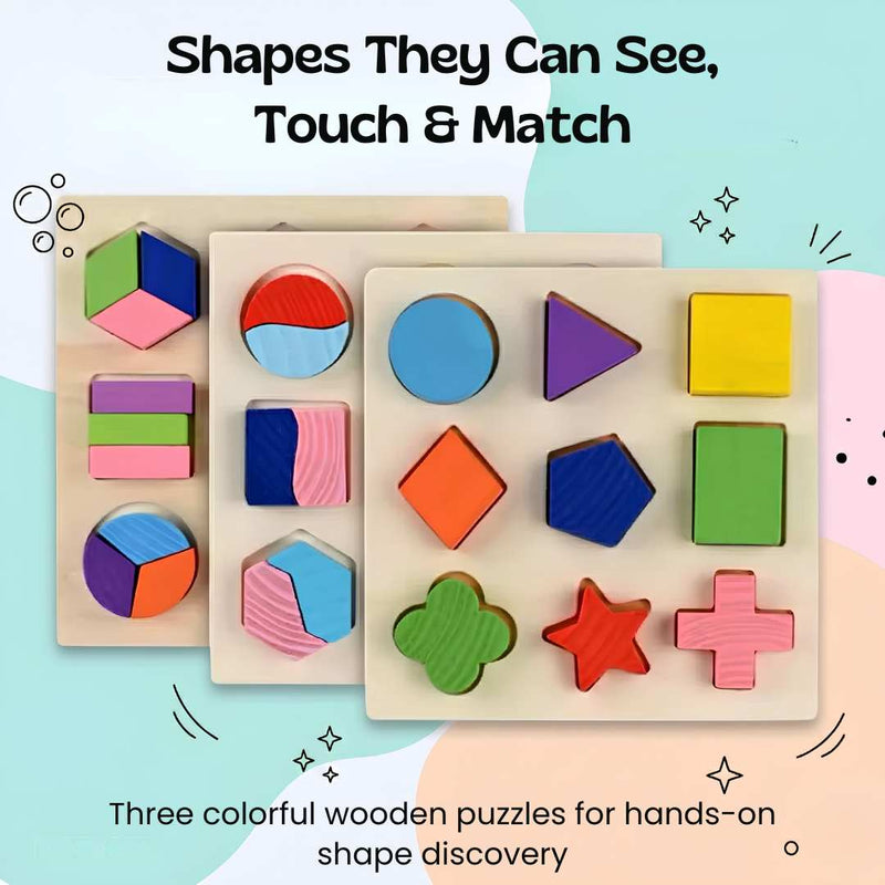 TibaToes™ Montessori träpussel