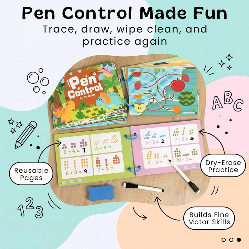 TibaToes™ Pen Control Busy Book
