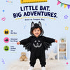 TibaToes™ Little Bat Hooded Romper