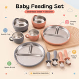 TibaToes™ LittleDine Stainless Steel Baby Feeding Set