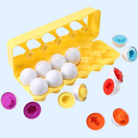 TibaToes™ Montessori Shape Sorting Eggs