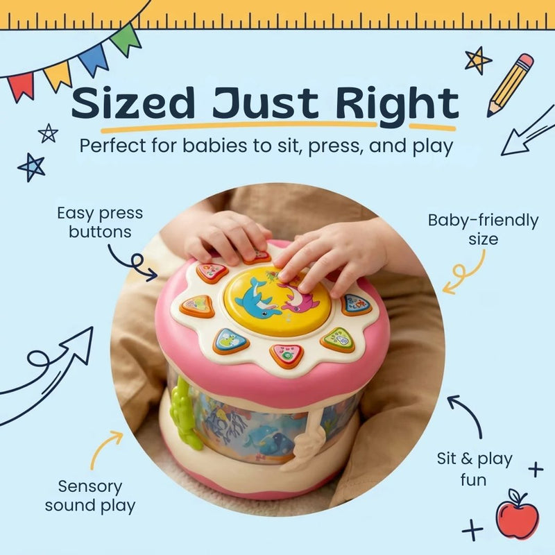 TibaToes™ Crawl & Glow Musical Rolling Toy