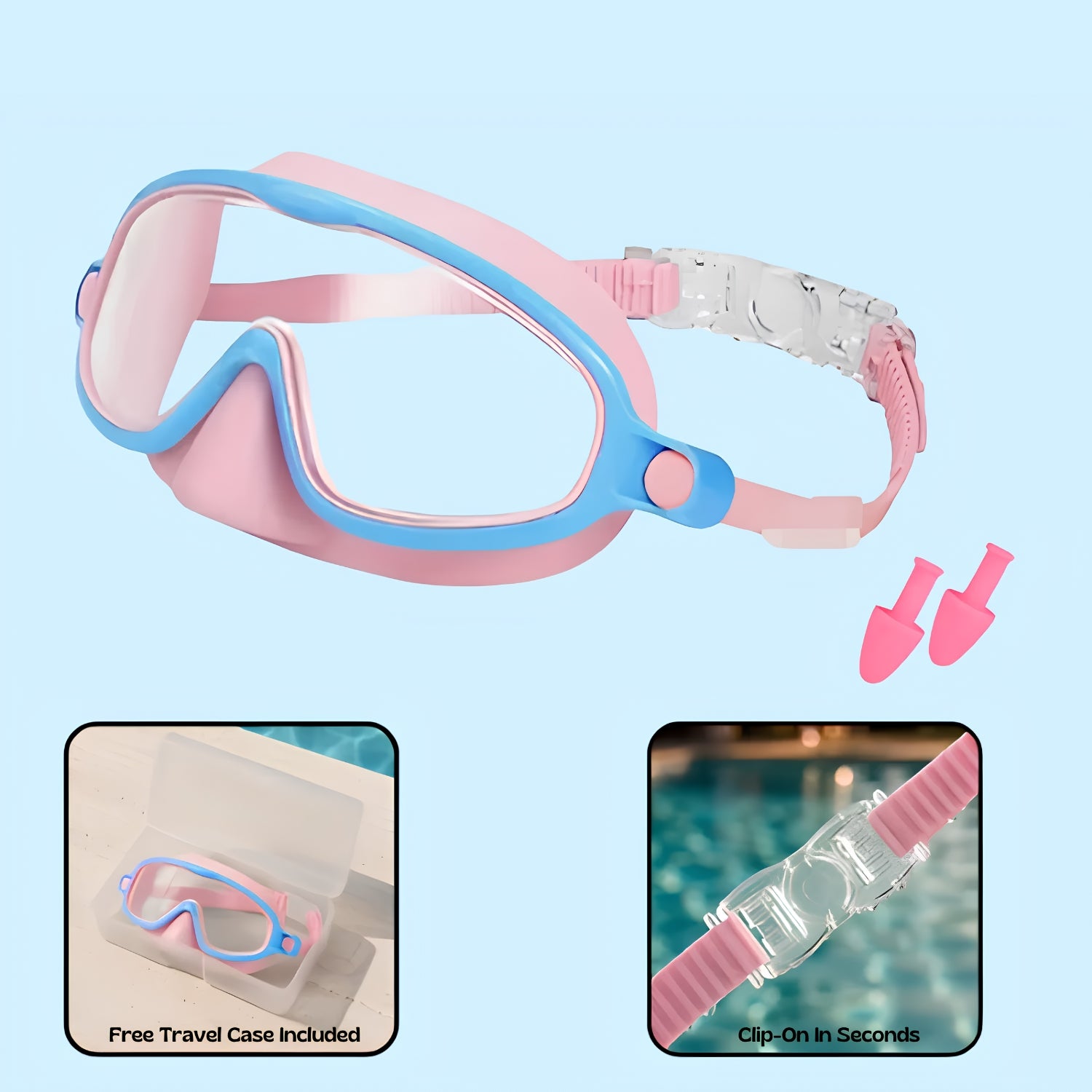 TibaToes™ Clip-On Swim Goggles