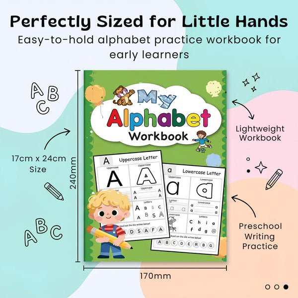 TibaToes™ AlphabetQuest Tracing Workbook