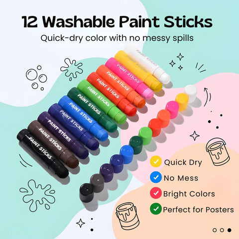 TibaToes™ RainbowGlide Washable Paint Sticks