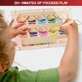TibaToes™ Montessori Magnetic Monster Sorting Board