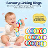TibaToes™ RainbowLink Baby Grasping Rings