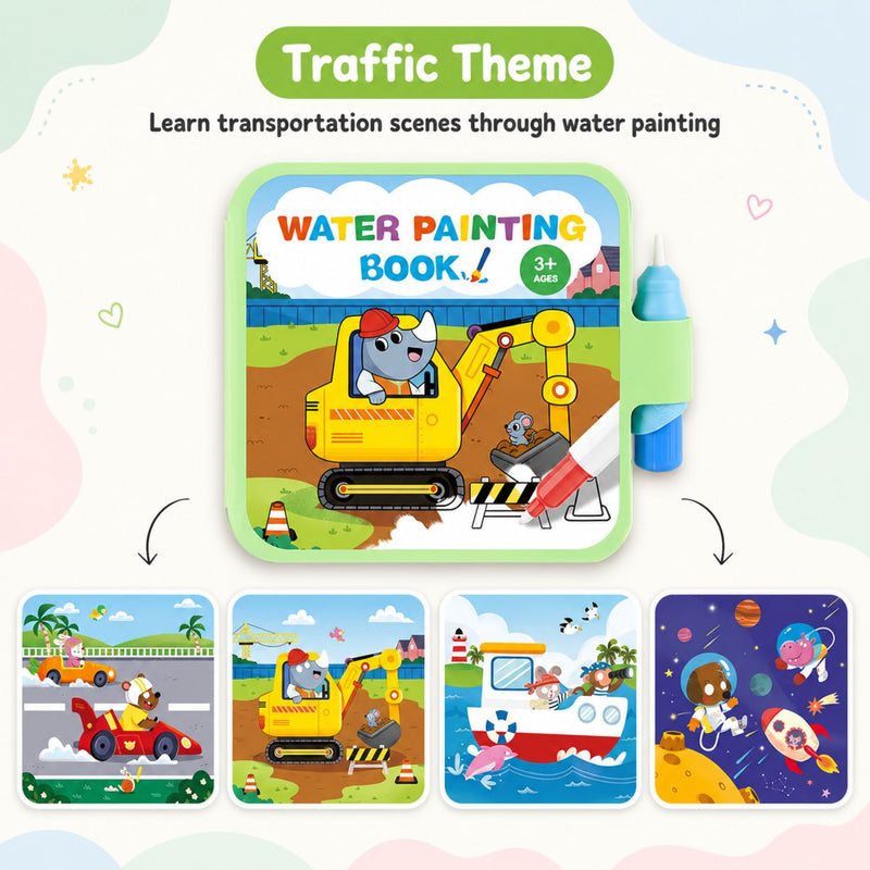 TibaToes MagicSplash Water Coloring Book