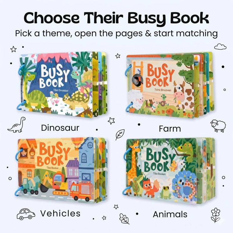 TibaToes™ Montessori Busy Book