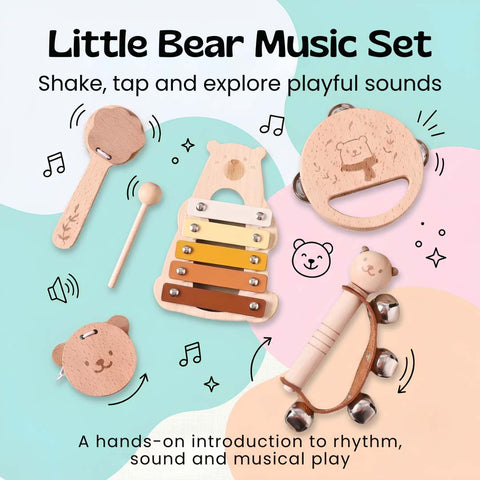 TibaToes™ Montessori Rhythm & Play Music Set