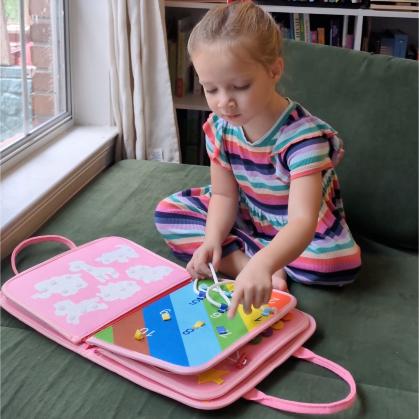 TibaToes Toddler Montessori Play Board