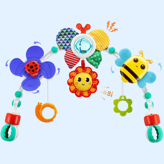 TibaToes™ Montessori Play Arch | Screen-Free Travel Toy