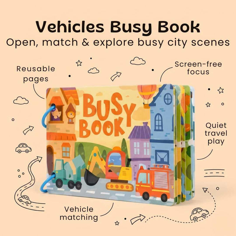 TibaToes™ Montessori Busy Book