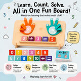 TibaToes™ Wooden Finger Math Counting Board
