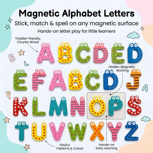 TibaToes Magnetic Alphabet Letters