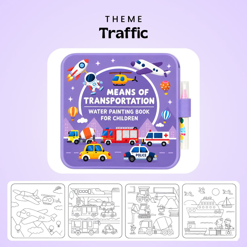 TibaToes™ MagicSplash Water Coloring Book