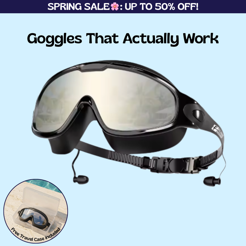 TibaToes Adult Clip-On Swim Goggles