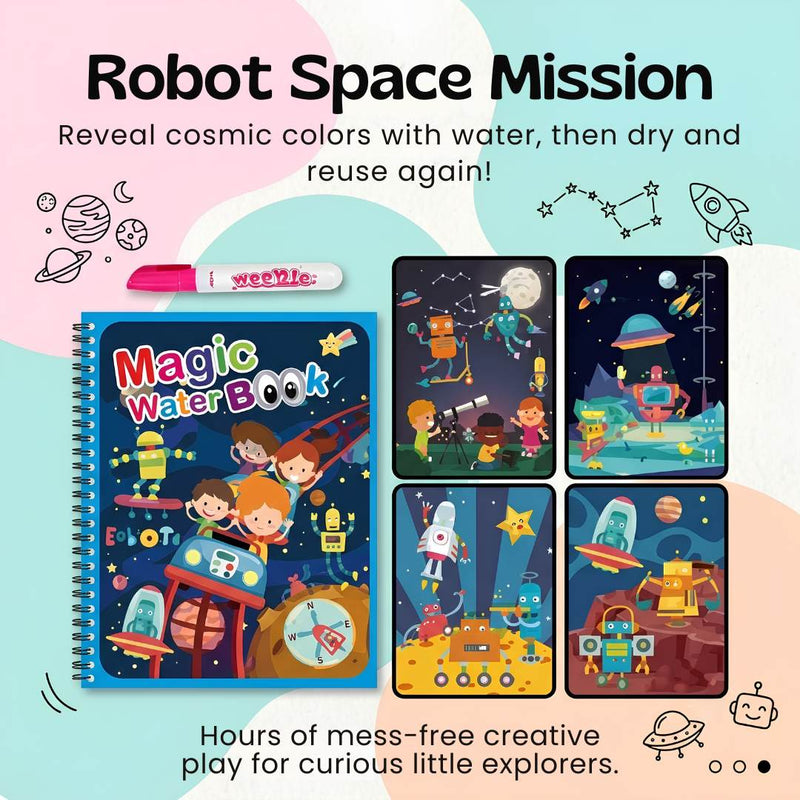 TibaToes™ Mess-Free Reusable Water Coloring Books