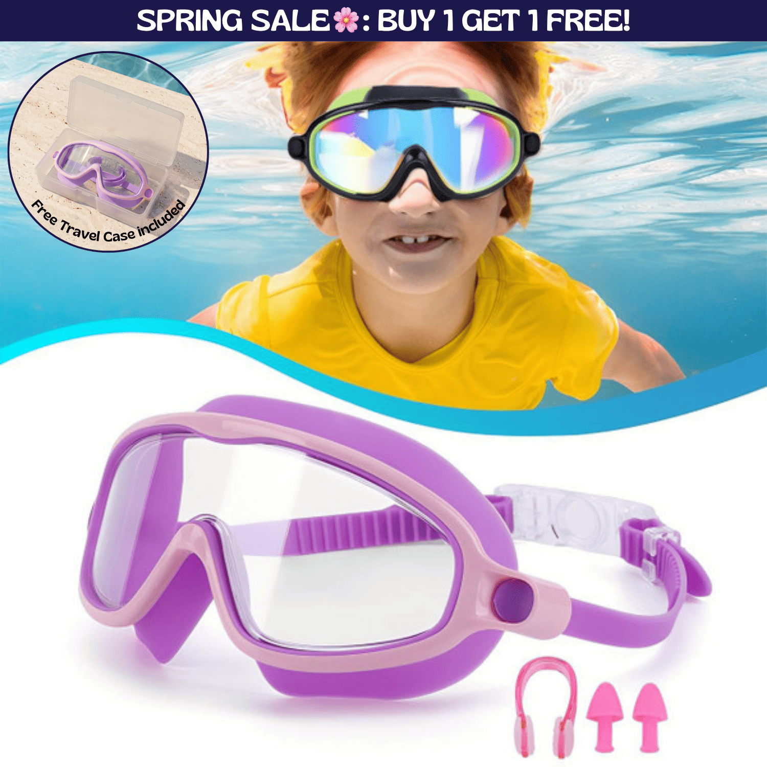 TibaToes™ Clip-On Swim Goggles