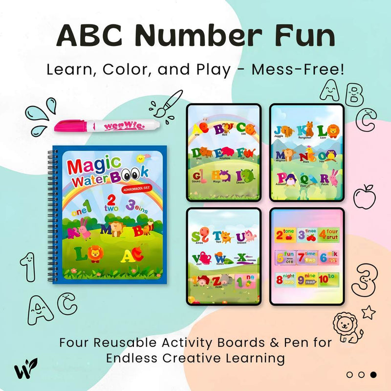 TibaToes™ Mess-Free Reusable Water Coloring Books