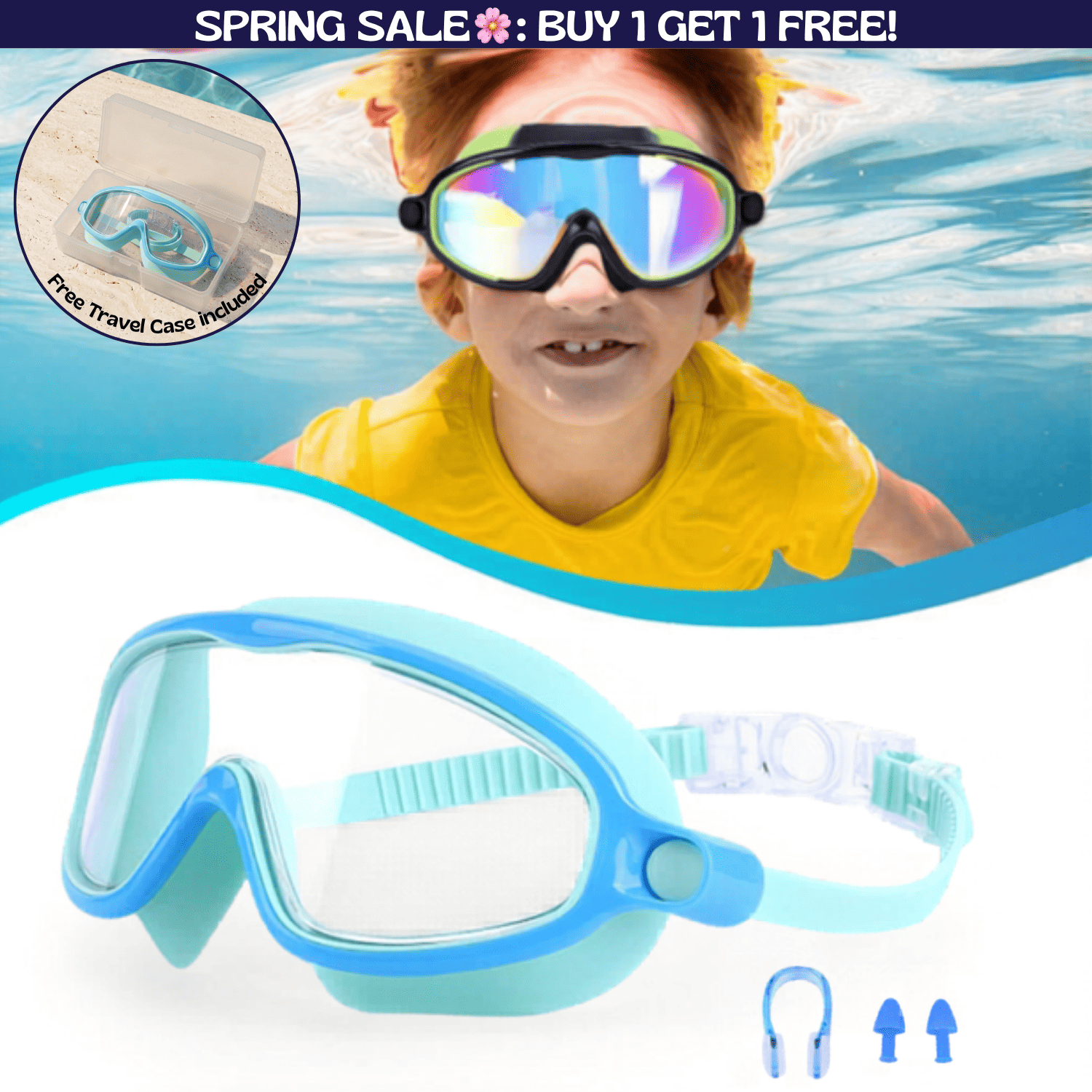 TibaToes™ Clip-On Swim Goggles