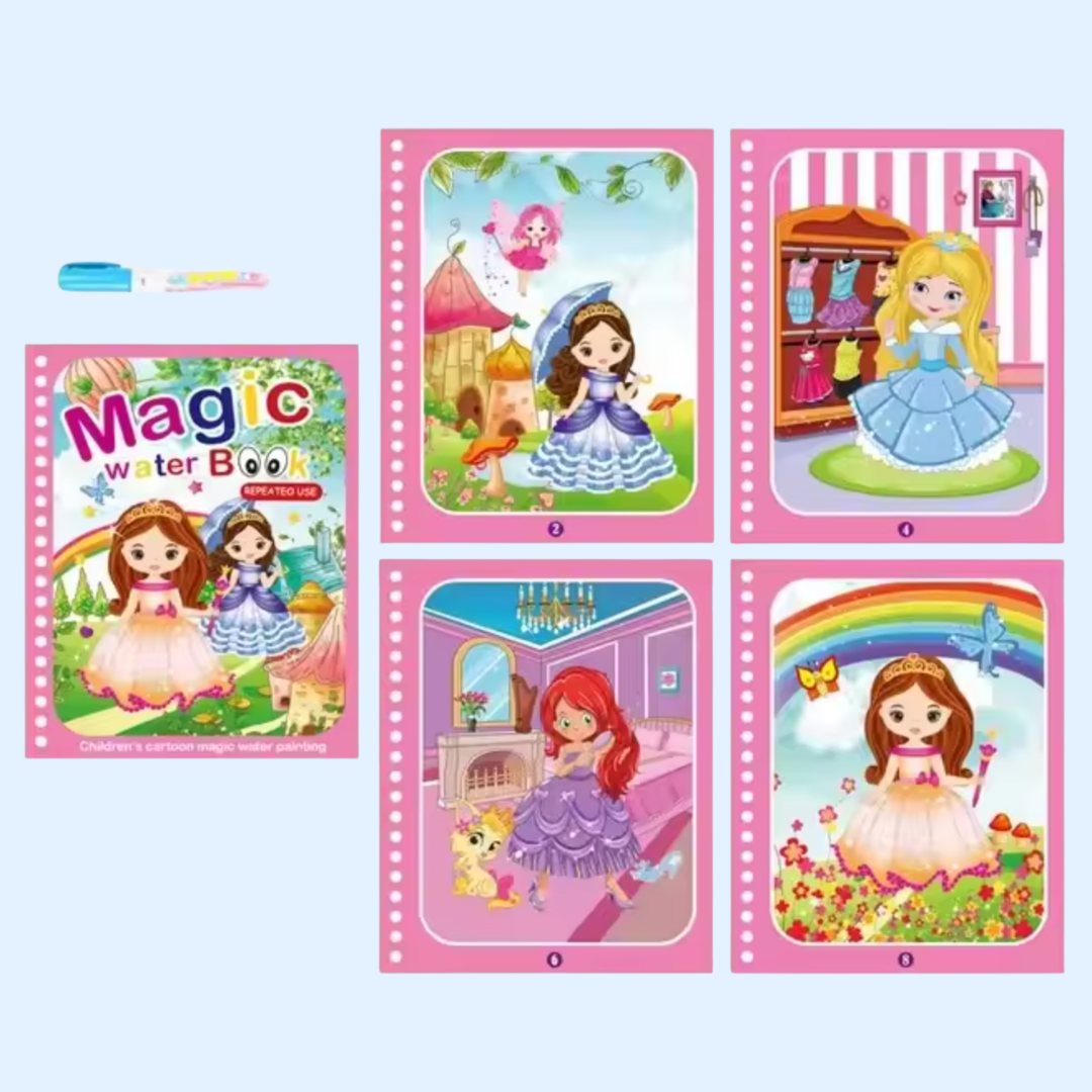 TibaToes™ Mess-Free Reusable Water Coloring Books