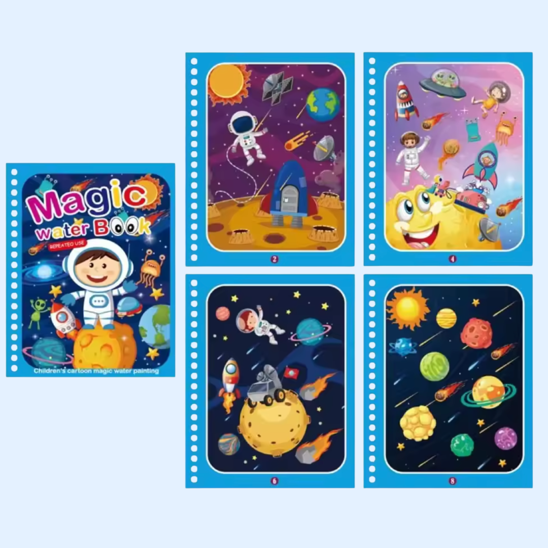 TibaToes™ Mess-Free Reusable Water Coloring Books