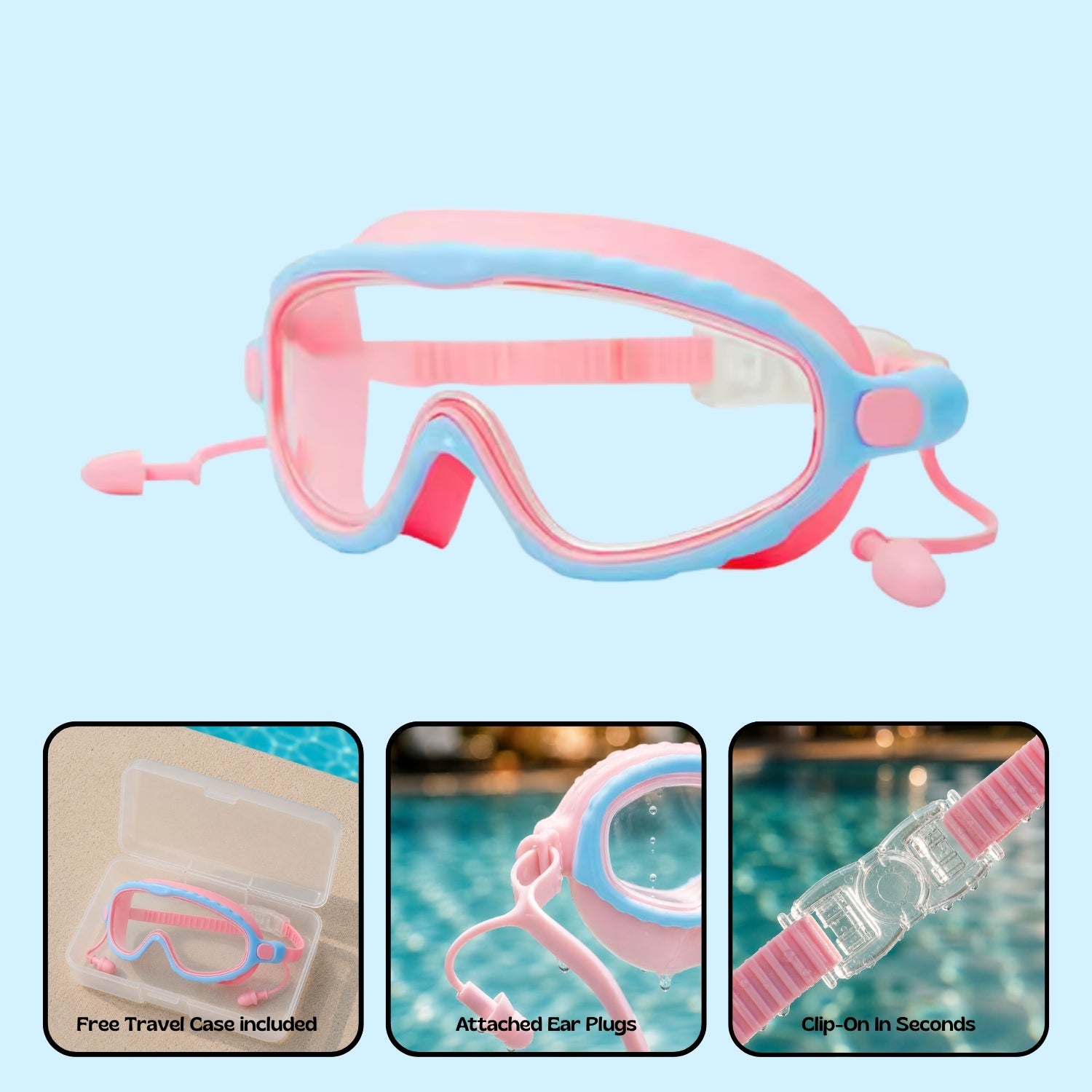 TibaToes™ Clip-On Swim Goggles