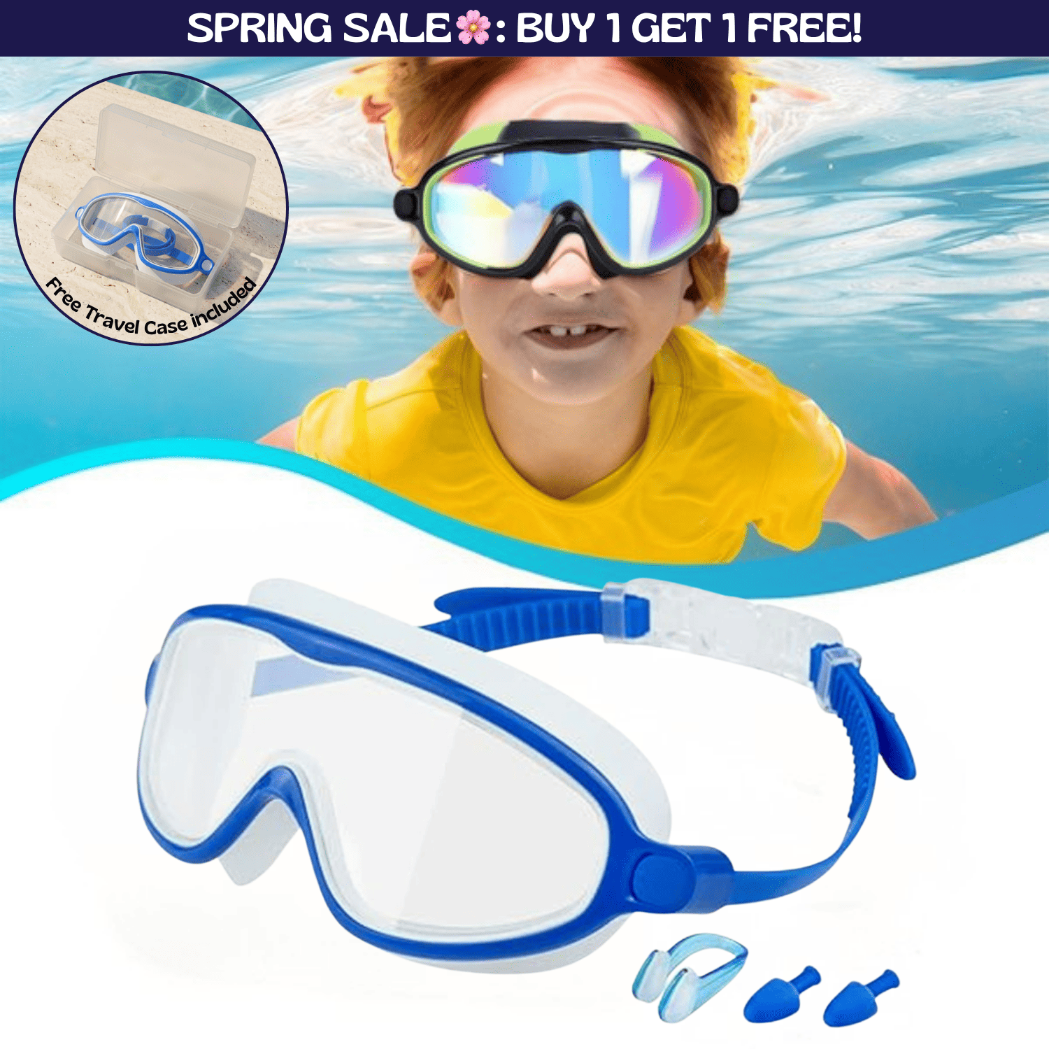 TibaToes™ Clip-On Swim Goggles