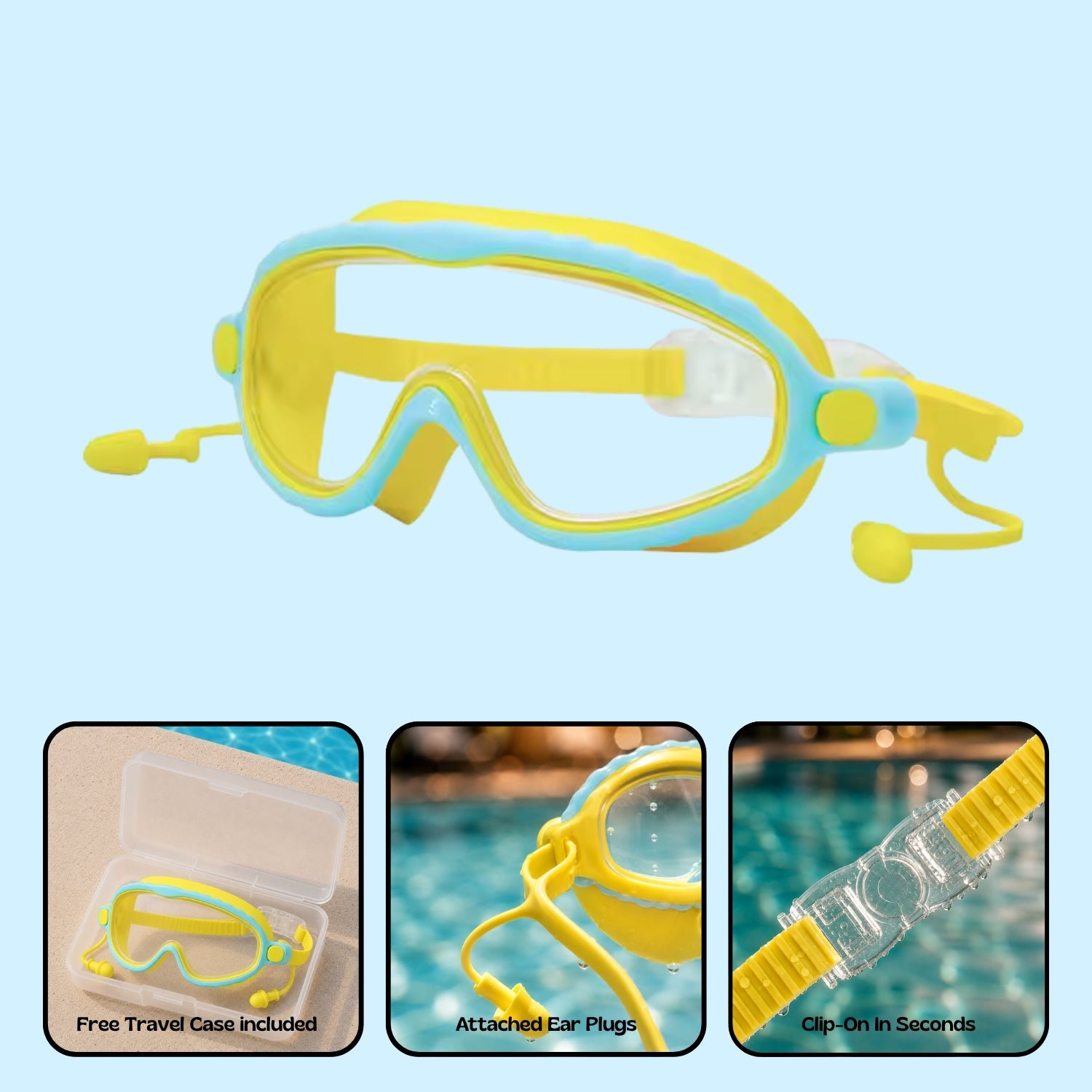 TibaToes™ Clip-On Swim Goggles