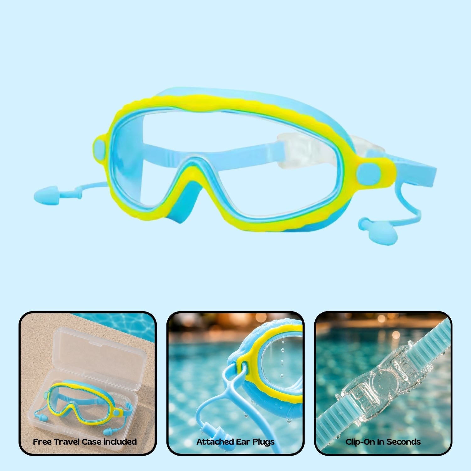 TibaToes™ Clip-On Swim Goggles