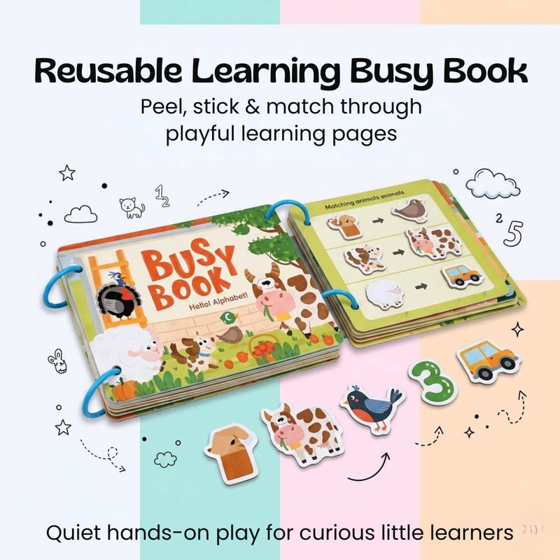 TibaToes™ Montessori Busy Book