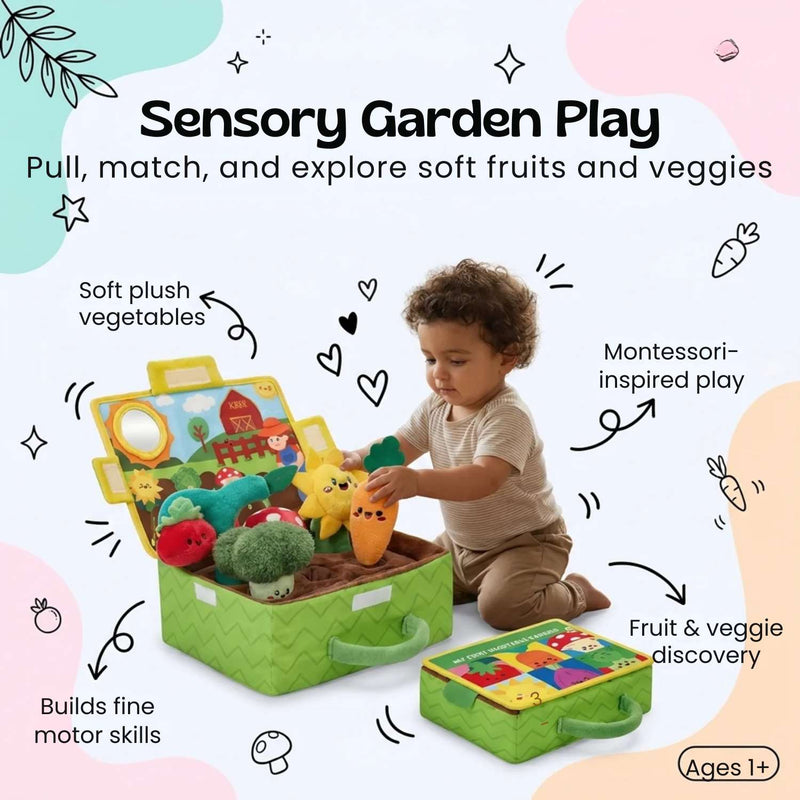 TibaToes™ Sensory Garden Plush Activity Box