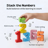 TibaToes™ StackNum Wooden Number Blocks