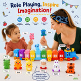 TibaToes™ Animal Train Match & Play Set