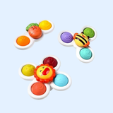 TibaToes™ Montessori Texture Spinning 3-Piece Set
