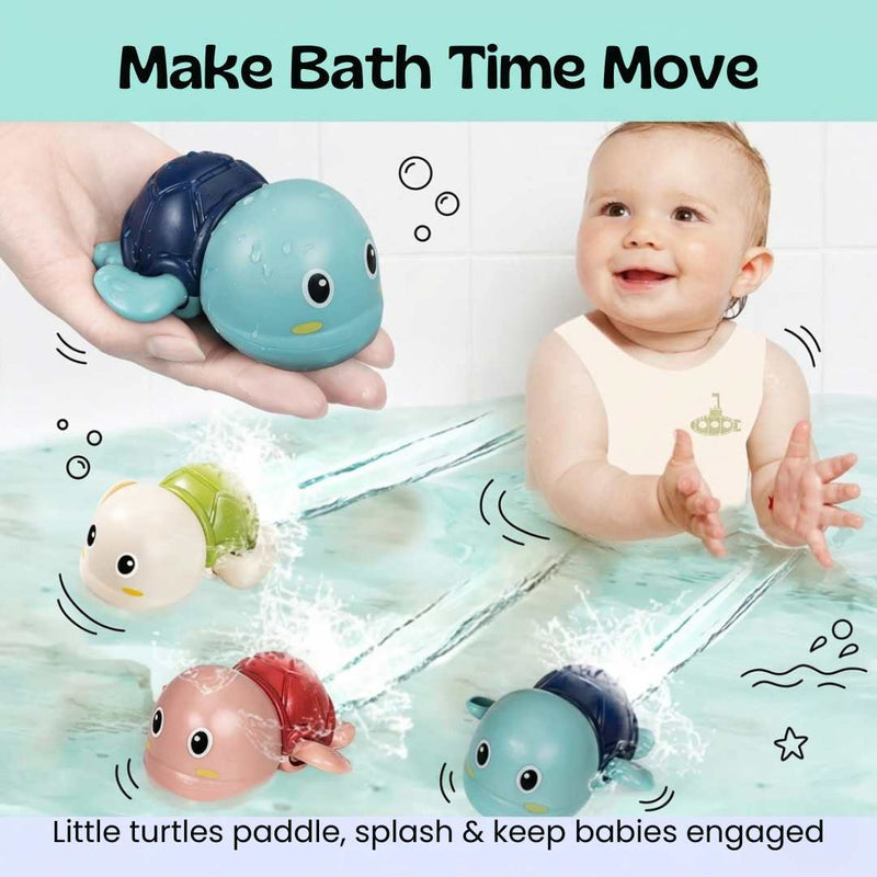 TibaToes™ Schildpad Badspeeltjes (3-pack)